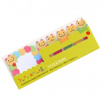 Set of 5 (90 Pages/Set)  Practical Office Sticker Bookmark Sticky Notes