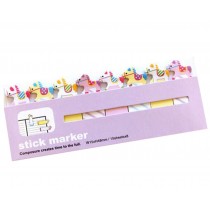 Set of 10, Mini Bookmark Marker [Carousel] Memo Index Tab, 120 Pages
