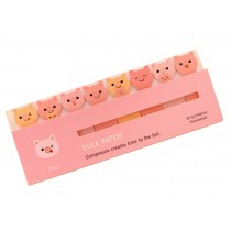 Set of 4 Cute Useful Sticky Notes Memo Pad Note Pads Marker Pads Pig