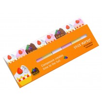 Set of 4 Cute Useful Sticky Notes Memo Pad Note Pads Marker Pads Cake