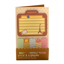 Set of 4 Lovely Sticky Note Pads Memo Pad Stick Marker Pads Tower Coffee