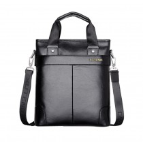 Fashion Design Leather Briefcase Shoulder Messenger Bag BLACK