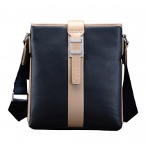 Special Design Leather Briefcase Shoulder Messenger Bag, Mystic BLUE