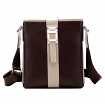 Special Design Leather Briefcase Shoulder Messenger Bag, Retro BROWN