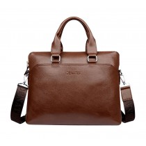 Men's Business Briefcase Laptop Bag Messenger Shoulder Bag Handbag Light BROWN