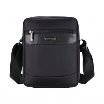 Men's Fashion Leisure Business Briefcase Durable Messenger Shoulder Bag BLACK