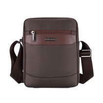 Men's Fashion Leisure Business Briefcase Durable Messenger Shoulder Bag COFFEE