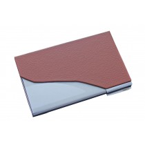 Ultra-thin Business Card Holder Stainless Steel Card Case[Brown]