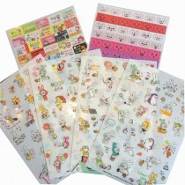 Decorative Stickers DIY Diary/ Photo Album Stickers,12pcs [Large Glasses Rabbit]
