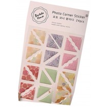 5 Sheets Photo Album Accessories Diy Diary Stickers Cotton Photo Corners A