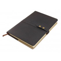 Simple Classic Notepad Hard Cover Notebook Business Office Stationery BLACK