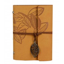 Creative Retro Travel Diary Soft Cover Notepad Loose-leaf Notebook, Brown