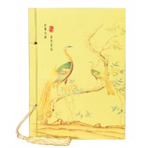 Retro Classic Kraft Notebook Graffiti Book Diary Business Notebook Bird Yellow