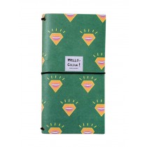 Retro Style Diary Business Notebook Travel Notebook with Bandage Diamond