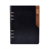 A5 Loose-Leaf Notebook Folder Diary Hand Books Business Notebook Note Pads Black