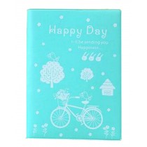 A6 Cartoon Creative Notebook Diary South Korea Stationery Color Page Book Cyan