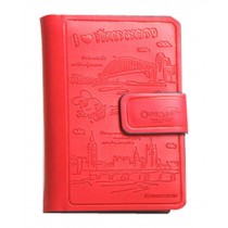 Mini Pocket Notebook Cartoon Creative Notebook Diary Stationery Color Page Red