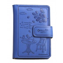 Mini Pocket Notebook Cartoon Creative Notebook Diary Stationery Color Page Blue