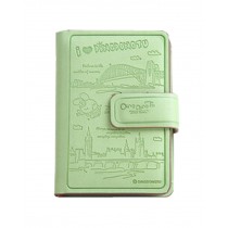 Mini Pocket Notebook Cartoon Creative Notebook Diary Stationery Color Page Green