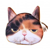 Creative High Quality Coin Purse Coin/Earphone/Key Zipper Bag [A Lazy Cat]