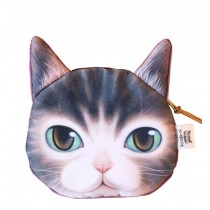 Creative High Quality Coin Purse Coin/Earphone/Key Zipper Bag [A Big Eye Cat]
