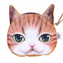 Creative High Quality Coin Purse Coin/Earphone/Key Zipper Bag [A Cute Cat]