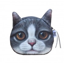 Creative High Quality Coin Purse Coin/Earphone/Key Zipper Bag [A Coffee Cat]
