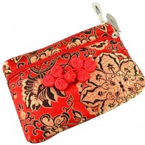 Coin Purse Coin Case Chinese Style Cell Phone Case Cloth Bag Red