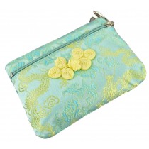 Coin Purse Coin Case Chinese Style Cell Phone Case Cloth Bag Blue