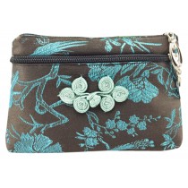 Coin Purse Coin Case Chinese Style Cell Phone Case Cloth Bag Gray