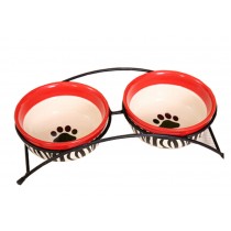 Pet Feeding Supplies Ceramic Water Bowls/Raised Bowls/Cat or Dog Food Bowl(#14)