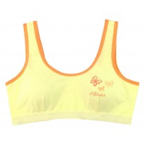 Training Bras Girl Cotton Underwear Movement Vest Yellow