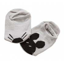 [Mouse] 3-Pack Korean Baby Anti-Slip Ankle Socks Fashion Cotton Short Socks