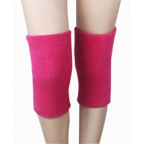 Sports Kneepad Warmer Knee Brace Sleeve, Free Size, Rose-red