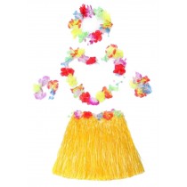 Children's Costumes Dance Skirt Hawaiian Grass Skirt Dance Clothing Yellow