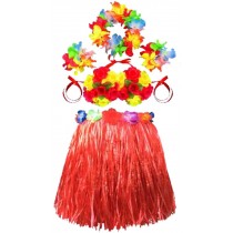 Costumes Kindergarten Performances Costumes Hula Clothing Red