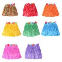 Grass Skirts Hawaiian Grass Skirt Dance Clothing Show Skirts Random Color