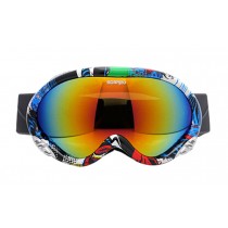 Adult's Ski Goggles Sports Mountaineering Anti-fog Goggles Lovers Snow Goggle F
