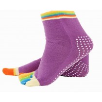 Women's Yoga Socks Five Toes Socks Non-slip Cartoon Socks