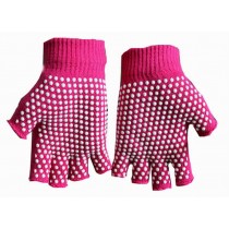 Women's Yoga Gloves Practical Non-slip Cartoon Gloves, Red