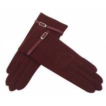Beautiful Wool Gloves Keep Warm Touch Screen Gloves Purple