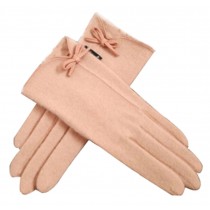 Touch Screen Gloves Wool Gloves Autumn And Winter Keep Warm Pink