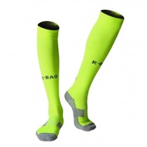 Lightweight Running Socks Men's Soccer Elite Socks Knee Socks Fluorescent Green