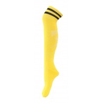 Sports Men's Football Soccer Socks Knee-Length Thicker Socks Yellow