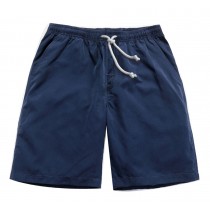 Men's Fashion Quick Dry Beach Shorts Dark Blue