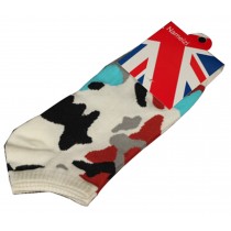 Set Of 2 Flag Socks Cotton Socks Men Socks Sports Socks Ivory