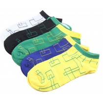 Set Of 5 Short Socks Cotton Socks Men Socks Sports Socks Maze