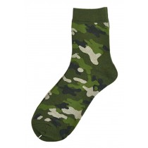 Set Of 2 Creative Camouflage Socks Cotton Socks Men Socks Sports Socks Green