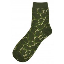 Set Of 2 Creative Camouflage Socks Cotton Socks Sports Socks Army Green