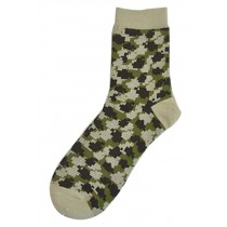 Set Of 2 Creative Camouflage Socks Cotton Socks Sports Socks Mosaic